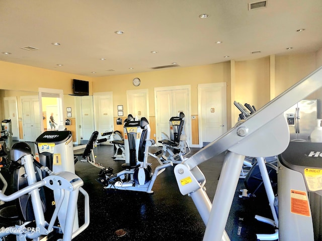 view of exercise room