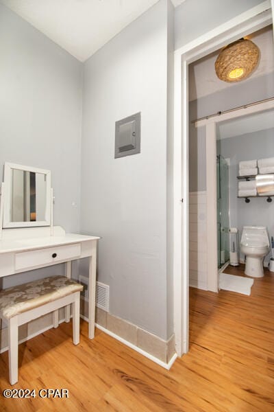 interior space featuring hardwood / wood-style floors