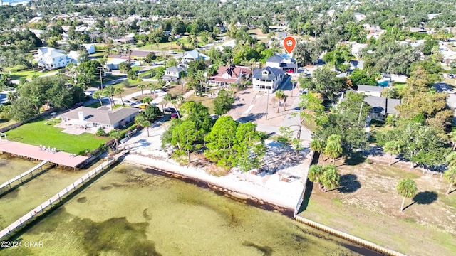 drone / aerial view with a residential view