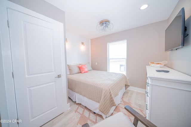 111 31st St Unit A & B, Mexico Beach, FL 32456 - bedroom with light hardwood / wood-style floors