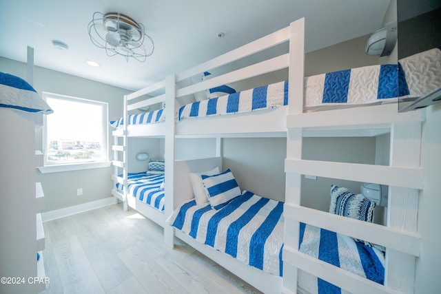111 31st St Unit A & B, Mexico Beach, FL 32456 - bedroom with hardwood / wood-style floors