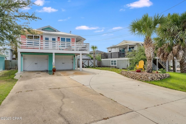 front facade featuring a garage