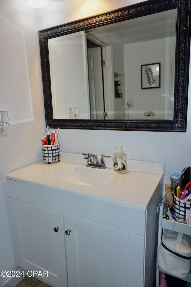 bathroom featuring vanity