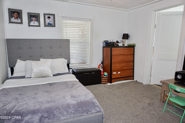 bedroom with carpet floors