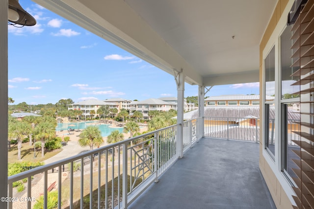 8700 Front Beach Rd Unit 4317, Panama City Beach, FL 32407 - balcony featuring view of pool