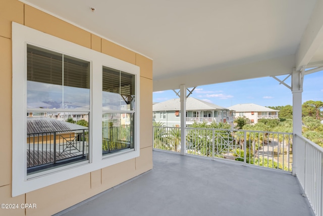 view of patio / terrace with a balcony