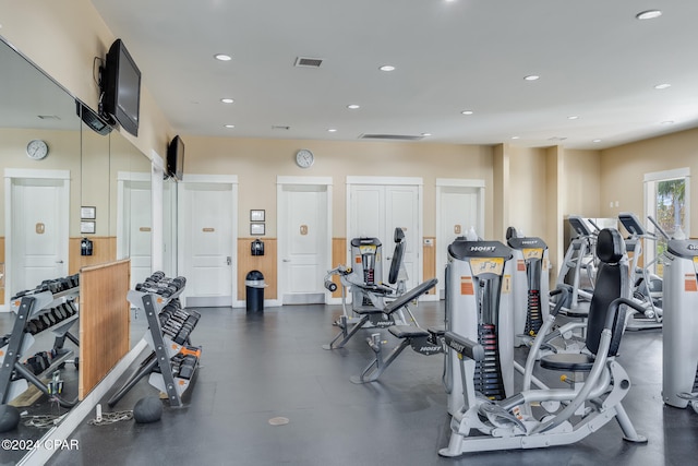 8700 Front Beach Rd Unit 4317, Panama City Beach, FL 32407 - gym with recessed lighting