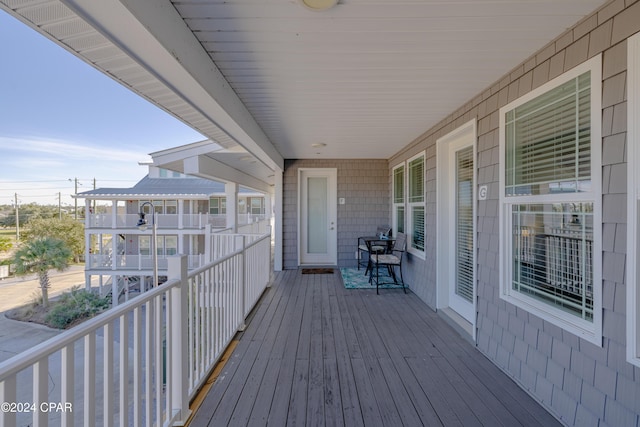 view of wooden terrace