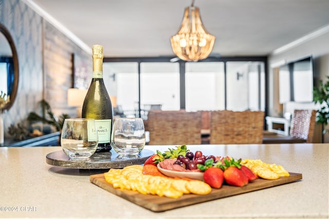 6201 Thomas Dr Unit 1606, Panama City Beach, FL 32408 - dining area view of a chandelier