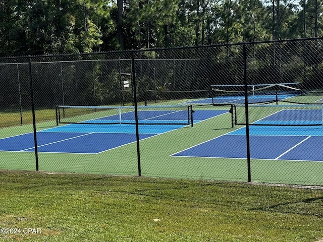 view of tennis court