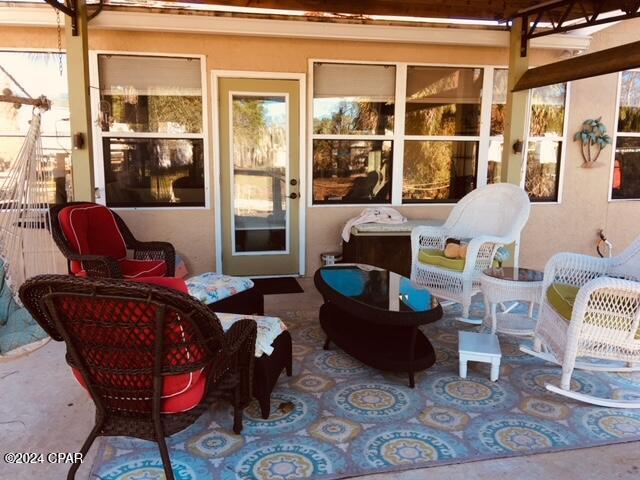 view of patio / terrace with an outdoor living space