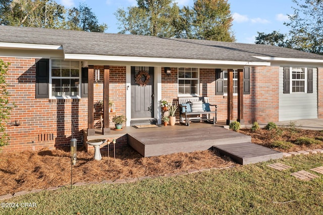 view of front facade with a porch