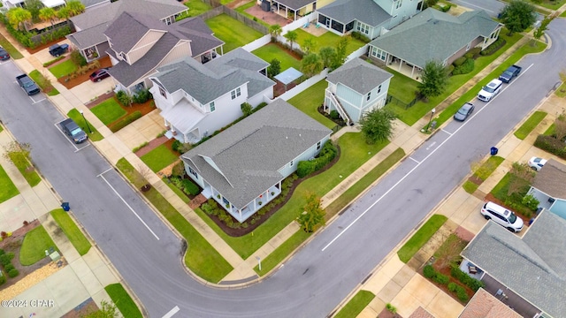 drone / aerial view featuring a residential view