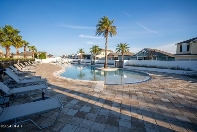 view of pool with a patio