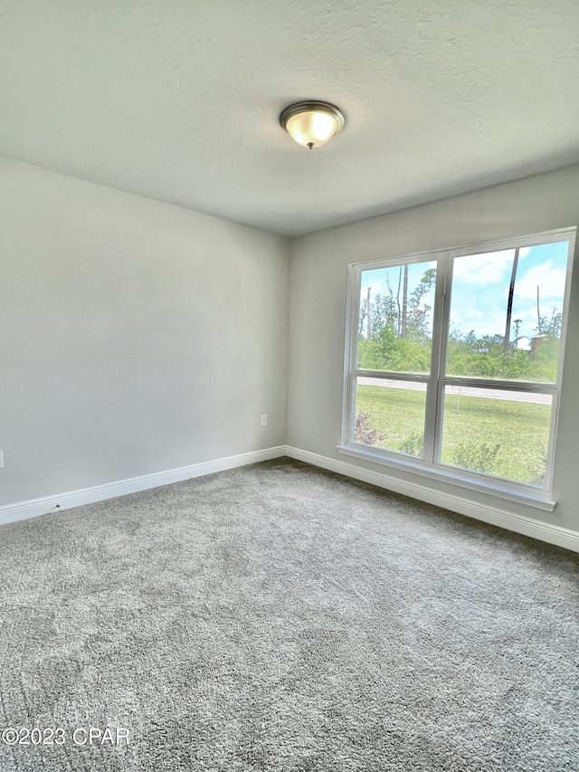 1202 Primrose Ln, Panama City, FL 32404 - carpeted spare room featuring baseboards and a textured ceiling