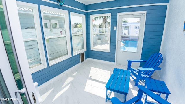 view of sunroom / solarium