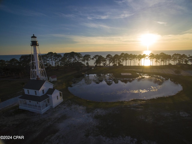 view of water feature