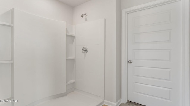 bathroom with walk in shower