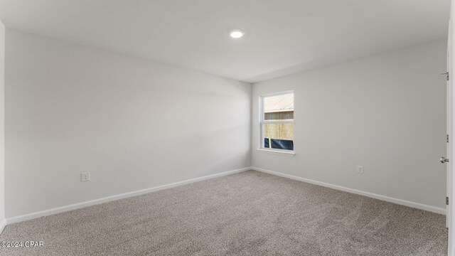 view of carpeted empty room