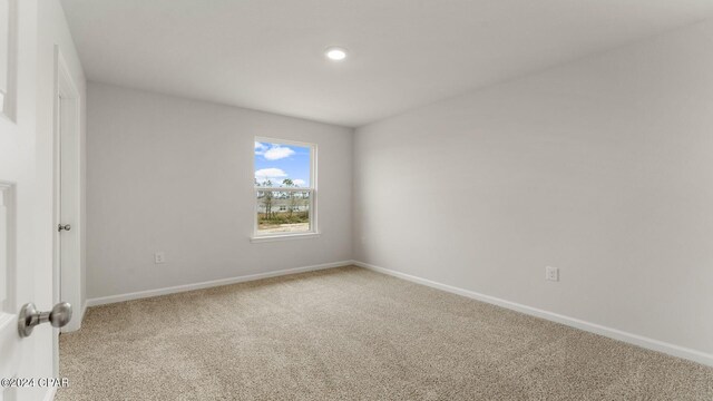 view of carpeted empty room