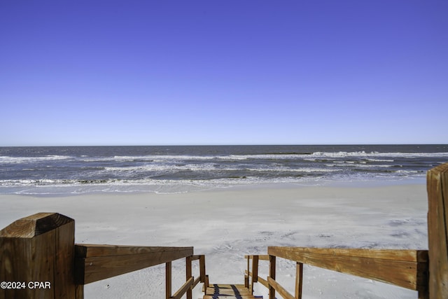 property view of water with a view of the beach