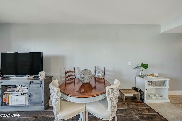 dining room featuring tile patterned floors