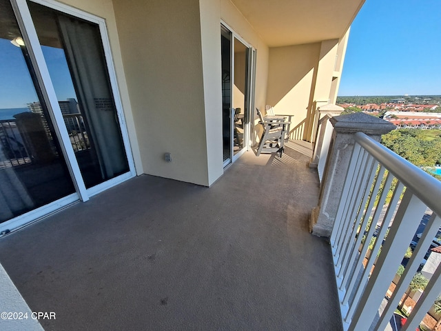 view of balcony