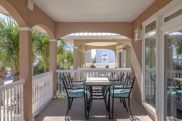 view of balcony