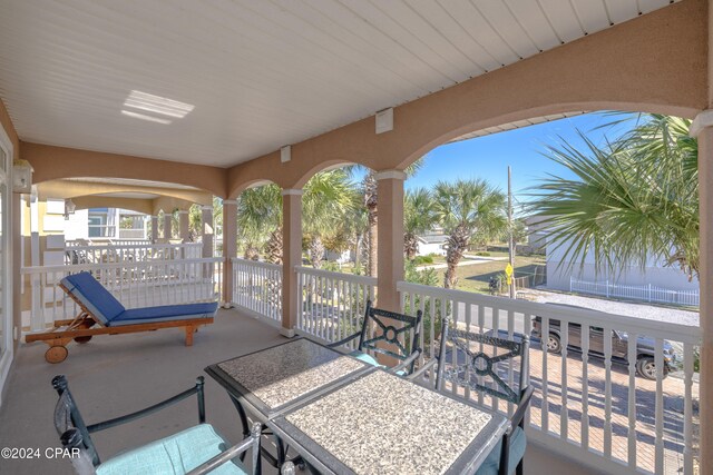 view of patio with covered porch