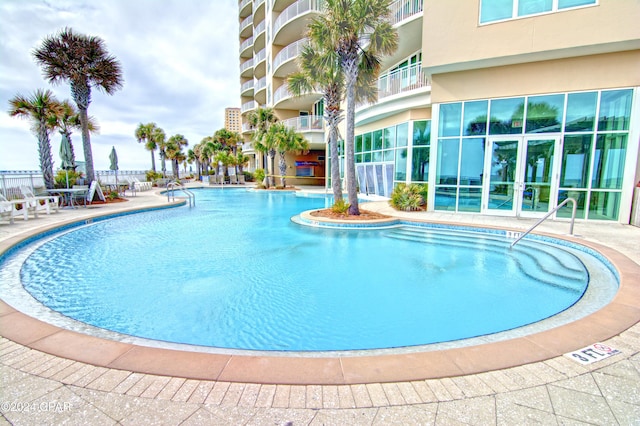 15625 Front Beach Rd Unit 205, Panama City Beach, FL 32413 - community pool featuring a patio