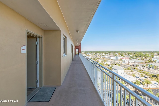 view of balcony