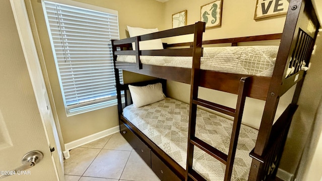 view of tiled bedroom