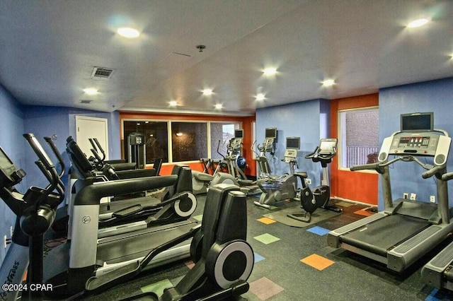 view of exercise room