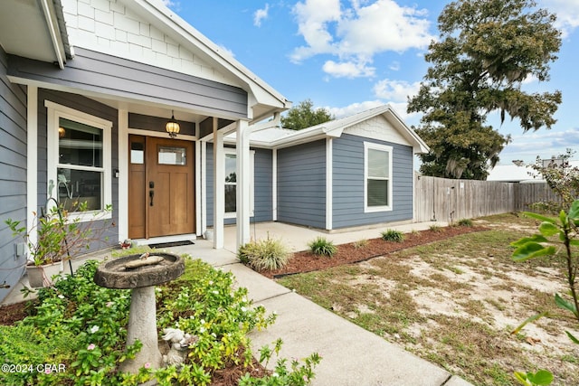 view of entrance to property