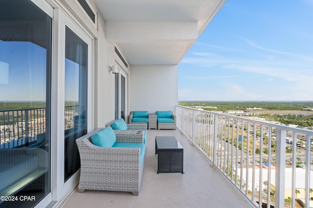 balcony with outdoor lounge area