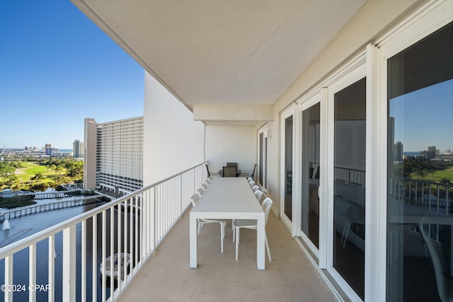 view of balcony