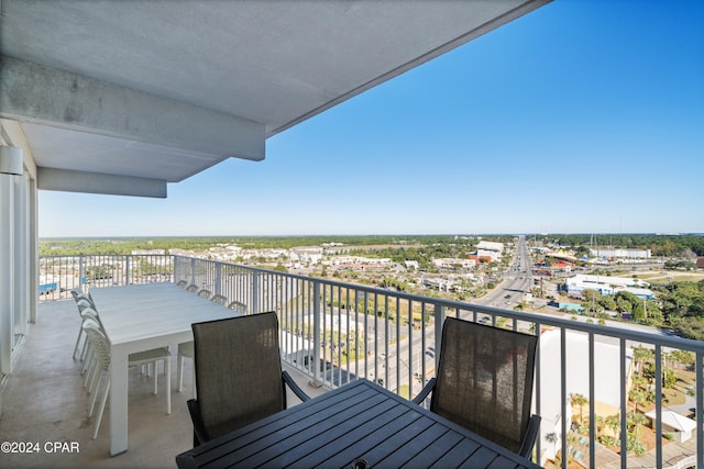 view of balcony