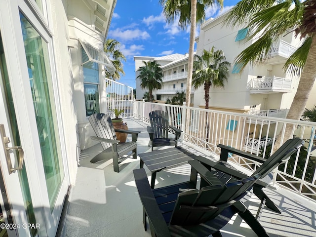 view of balcony