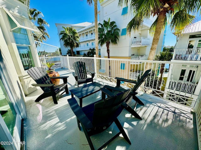 view of balcony