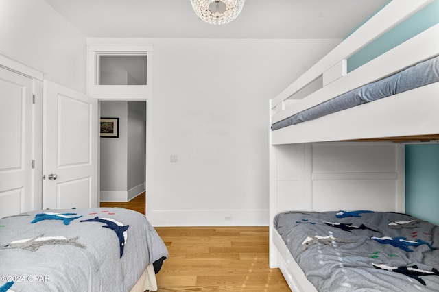 bedroom featuring hardwood / wood-style floors