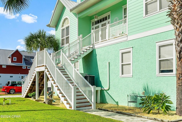 view of property featuring central AC