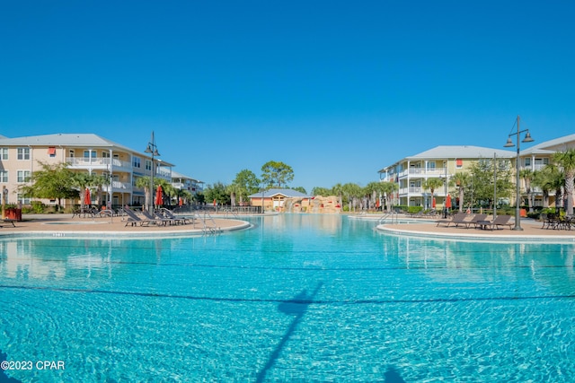 view of pool with a patio