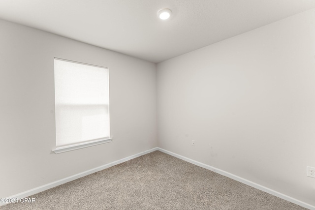 unfurnished room with carpet floors