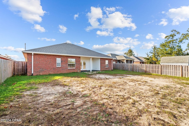 view of back of property