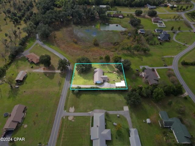 18496 NE Live Oak Ln, Blountstown, FL 32424 - bird's eye view with a water view