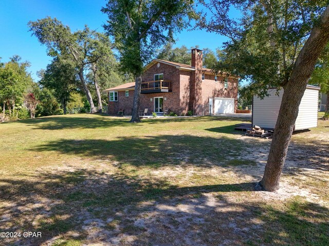 exterior space with a front yard