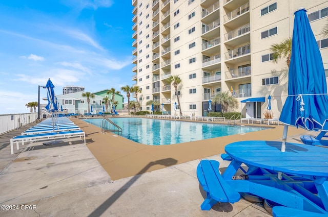 view of pool