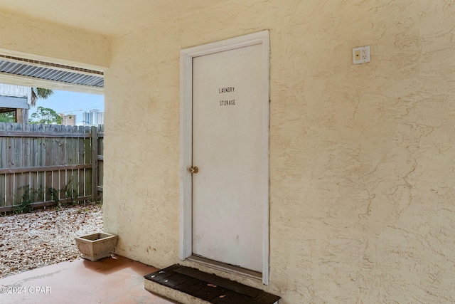 view of entrance to property