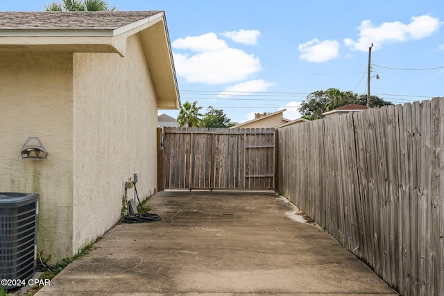 exterior space featuring cooling unit