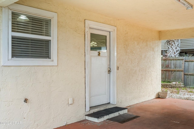 view of entrance to property